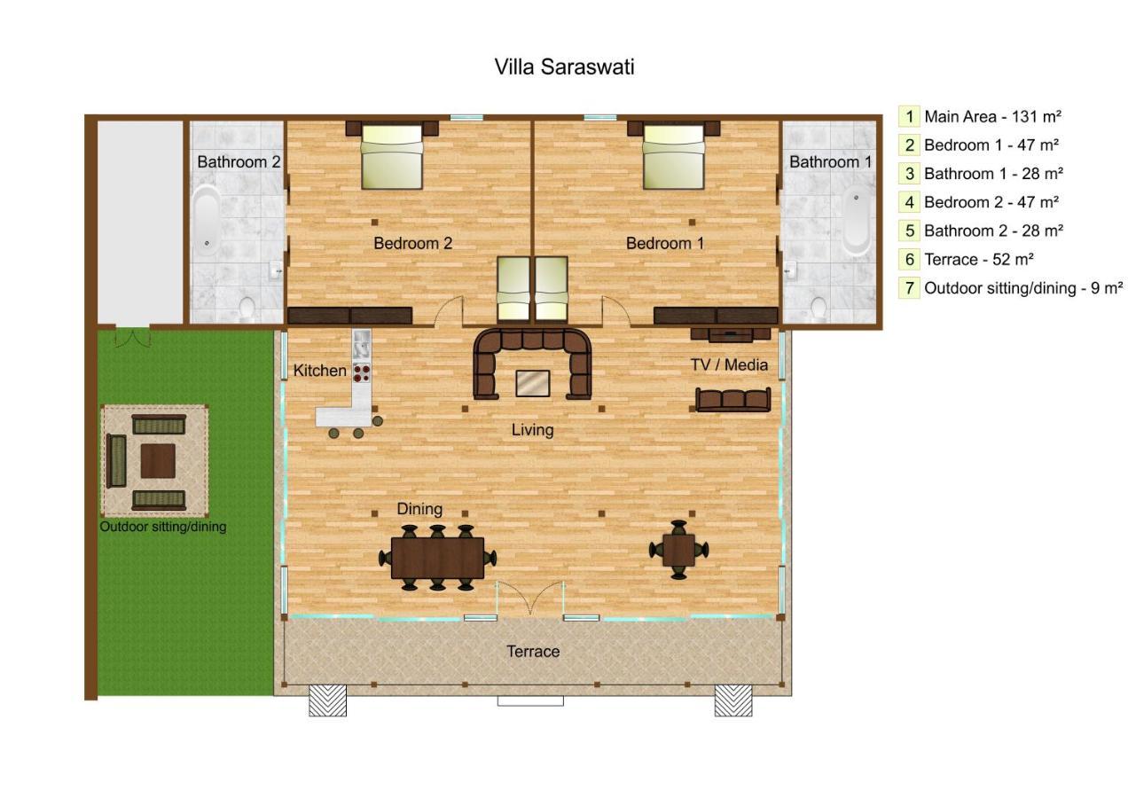Oceanfront Citakara Sari Villas 캔디다사 외부 사진